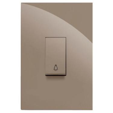 Imagem de Cj Int.Pulsador De Minuteria Vertical 4X2 Recta Fendi Gloss - Blux Rec