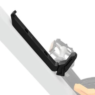 Imagem de NELboNs Suporte de lata de bicicleta PA6 de alumínio compatível com latas de 330 ml para bicicletas dobráveis de estrada e montanha (preto, longo)