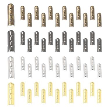 Imagem de SOFPLATE 1 caixa, 200 peças, 4 cores, prata, cadarço com fivela, cadarço, tampões metálicos, coluna, pequena liga de substituição, fechaduras abertas, pontas de clipe, conectores para sapatos faça