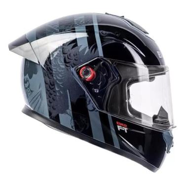 Imagem de Capacete Fechado Bieffe B12 Phanton Azul Amarelo Fosco Moto, 58