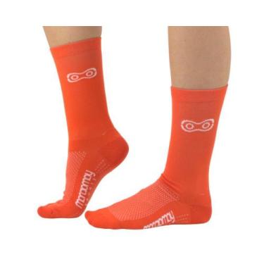 Imagem de Meia de Ciclismo Márcio May Sports Laranja