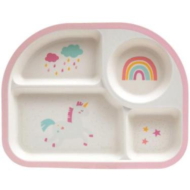 Imagem de Prato Infantil Com Divisórias Buba Magic Unicórnio