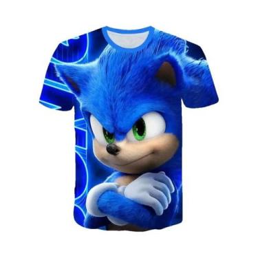 Imagem de Conjunto De Roupa De Banho Infantil Sonic the Hedgehog, Manga Curta, M