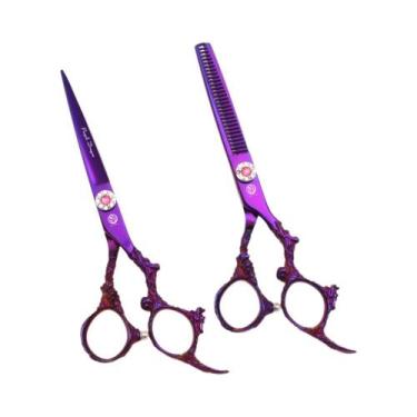 Imagem de Tesoura Profissional De Cabeleireiro De 5.5 a 6 Polegadas Em Aço Inoxi