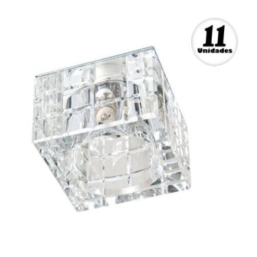 Imagem de 11 Spot Cristal K9pa para Embutir Decoração 7x7cm AC974 - Acende a Luz