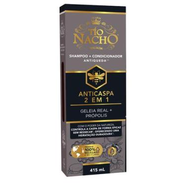 Imagem de Shampoo 2 em 1 Anticaspa Geleia Real 415mL - Tio Nacho