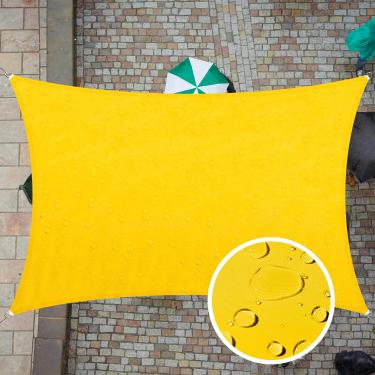 Imagem de ColourTree Tamanho personalizado 35 x 43 cm, tamanho personalizado, amarelo, TADR0712, retangular, impermeável, toldo UPF50, abrigo de toldo, 95% resistente à água, garagem de jardim, pátio externo