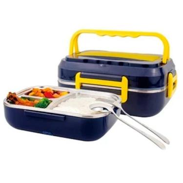 Imagem de Marmita Aquecedora de Comida Bivolt 110v/220v e 12v com Compartimentos