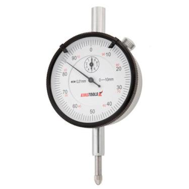 Imagem de Relógio Comparador 0 a 10mm em Alumínio com Graduação de 0,0 - KINGTOO