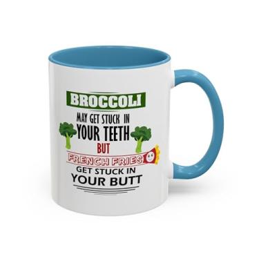 Imagem de Caneca de café de brócolis – Copo de destaque para amantes de vegetais e comedores saudáveis - Ideia de presente de aniversário e Natal