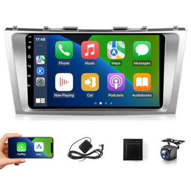 Imagem de XGU Android 13 Car Play estéreo para Toyota Camry 2006 2007 2008 2009 2010 2011 rádio Apple CarPlay Android Auto, tela sensível ao toque de 9 polegadas para câmera Camry GPS WiFi FM RDS Mirrorlink SWC