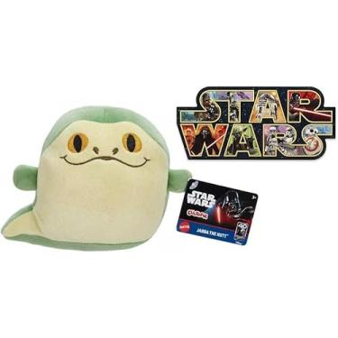 Imagem de STAR WARS Cuutopia Plush 5-inch Toy, Rounded Soft Pillow Doll Inspired with Bonus Sticker (Jabba The Hut)