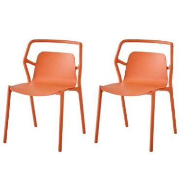 Imagem de Kit 2 Cadeiras Empilhável Enjoy Rivatti 53 cm (Largura) Polipropileno 