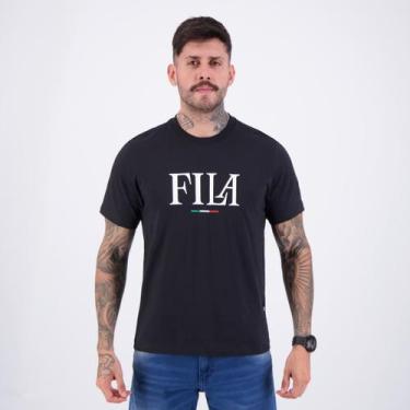 Imagem de Camiseta Fila Regular Italy Preta, G