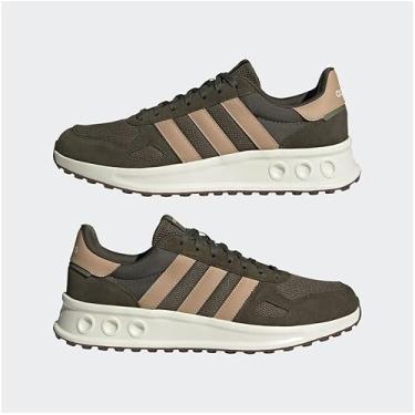 Imagem de adidas Tênis masculino Run 84, Olive Strata/Arenito Quente/Carga Noturna, 39