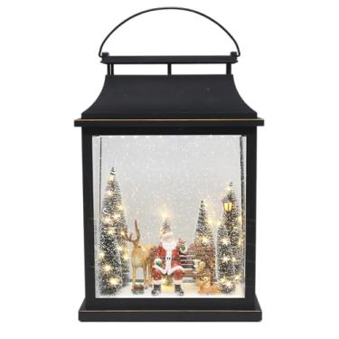 Imagem de Enfeite Natalino Lamparina Musical c/Led (3 Pilhas AA, Não Inclusas/Entrada USB)