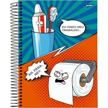 Imagem de Jandaia - Caderno Espiral Universitário CD 10 Matérias 160 Fls Insano Eu Odeio Meu Trabalho FSC