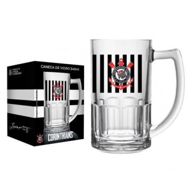 Imagem de Caneca de Chopp Times de Futebol 340ml  Oficial Licenciada com Selo - 
