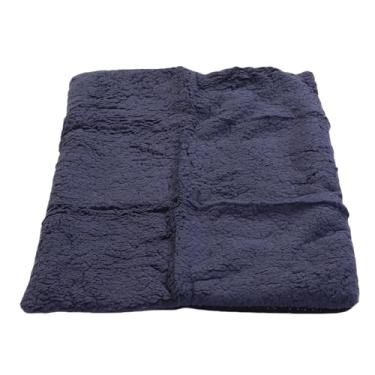 Imagem de Asixxsix Almofada térmica para animais de estimação, 61 x 44 cm, cama aquecida de peluche antiderrapante para gatos, fácil de limpar e com aquecimento automático (Cinza escuro)