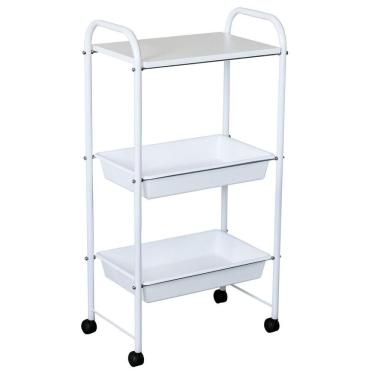 Imagem de Carrinho Auxiliar Estética Manicure Maquiagem Nayuna