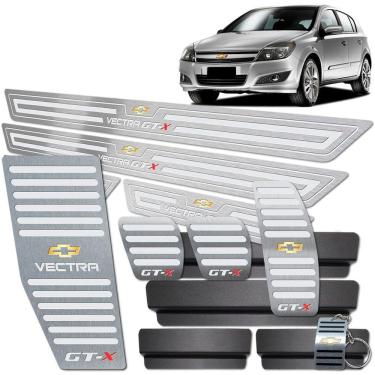 Imagem de Pedaleira Manual Descanso Soleira Prata Vectra Gt-X 2008 11