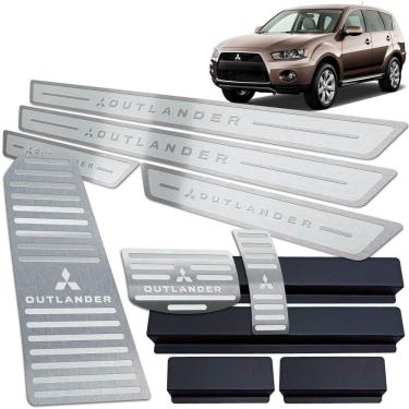 Imagem de Soleira Pedaleira Descanso Outlander 2008 Até 2013 Prata AR
