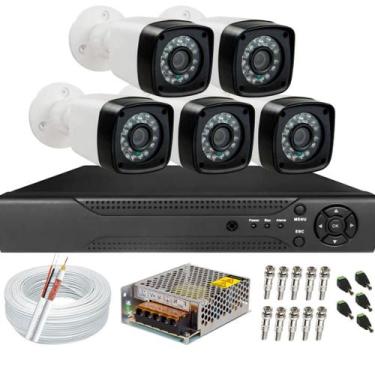 Imagem de Kit Cftv 5 Câmeras Segurança Full Hd 1080p Dvr 8 canais - Protec