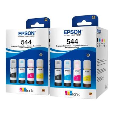 Imagem de combo 08 tintas T544 CMYK para impressora jato de tinta L3110 - Eps0n