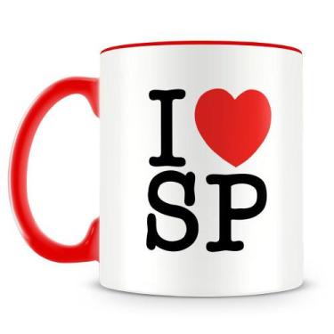 Imagem de Caneca I Love São Paulo - Porcelana Personalizada com Estampa Colorida