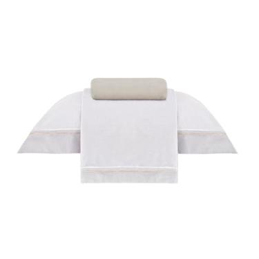 Imagem de Buddemeyer Jogo de Cama Solteiro Cetim 300 Fios Vision Otto 100% Algodão Penteado Estampado Bege 3 peças