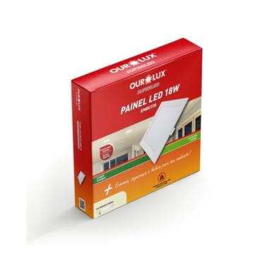 Imagem de Painel Led Super Eco 2700k 18w Embutir Bivolt Ourolux