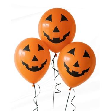 Imagem de Decoração Halloween Simples Balão Bexiga Abobora