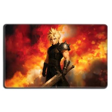 Imagem de Digital Sorcery Studio Card Game Playmat - Premium Stitched Edge - Perfect for MTG Commander Decks (Anime Mercenary Soldier)