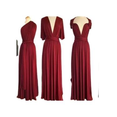 Imagem de Vestido longo, festa de gala, material elástico multiforme - Lightbek 