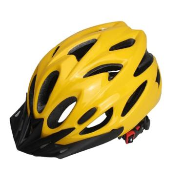 Imagem de menolana Capacete de bicicleta leve para homens e mulheres, confortável, ajustável, prático para adultos, confiável, acessórios para ciclismo, Amarelo