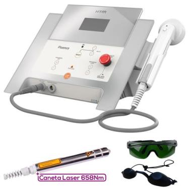 Imagem de Htm - novo fluence + caneta laser vermelho 658nm e 100mw