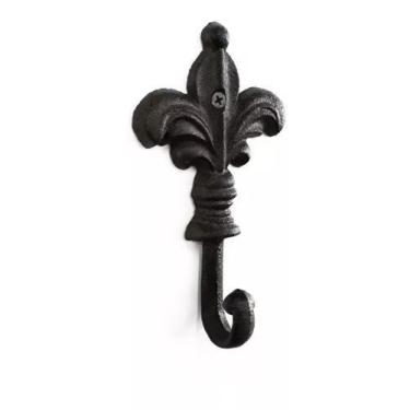 Imagem de Gancho Decorativo Parede Ferro Cabideiro Roupas Porta Chave Jardim - M