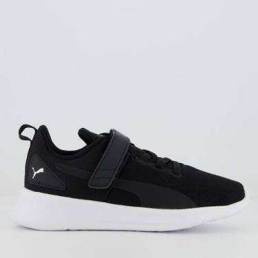 Imagem de Tênis Puma Flyer Runner Mesh V PS BDP Infantil Preto, 33