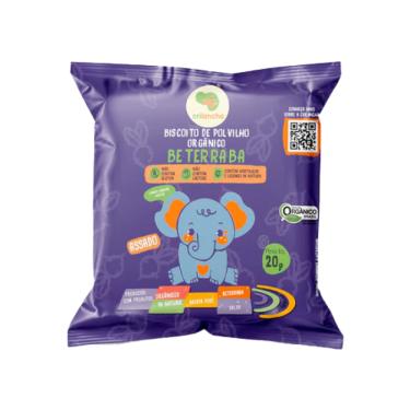 Imagem de Biscoito de Polvilho Beterraba Vegano Orgânico Crilancha 20g