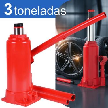 Imagem de Macaco Hidráulico 3 Toneladas Automotivo Carro Caminhonete Resistente 
