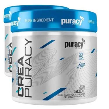Imagem de Kit 2 Creatina Pura Monohidratada Micronizada 300g Puracy - Puracy Nut