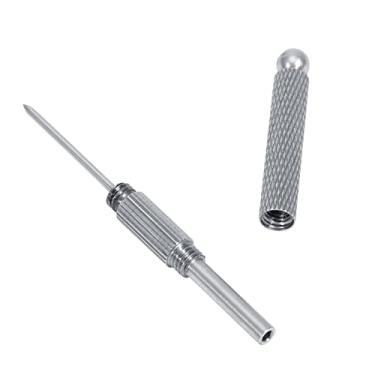 Imagem de ZJchao Ferramenta de Limpeza de Pente, Flor de Agulha 7cm / 2,8 Polegadas Agulha Sapo Cobre + Ferramenta de Alisamento e Limpeza Kenzan de Aço Inoxidável