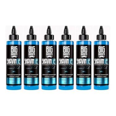 Imagem de Kit 6x Shaving Gel De Barbear Menthol 300ml Big Barber