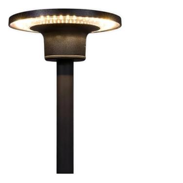 Imagem de Poste Balizador de Jardim 60cm com LED 12W Branco Quente – Iluminação Externa ABS Preto para Caminhos, Calçadas, Jardins