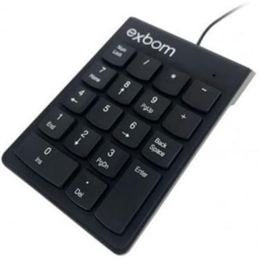 Imagem de Teclado Numérico USB 18 Teclas BK-N30 Cor Preto