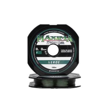 Imagem de Linha Kawana Maxima Força 100m 0,82mm Verde Musgo Nylon Baixa Elastici