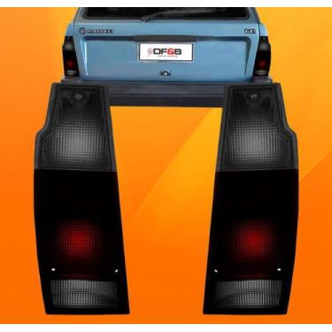 Imagem de Par Lanterna Traseira Parati Até 95 Saveiro Até 97 Fume - JCV