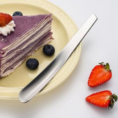 Imagem de 1 colher de aço inoxidável, creme de ovo, creme de ovos, colher de caviar, enchimento de bolinho de massa, acessórios de aço inoxidável para alimentos