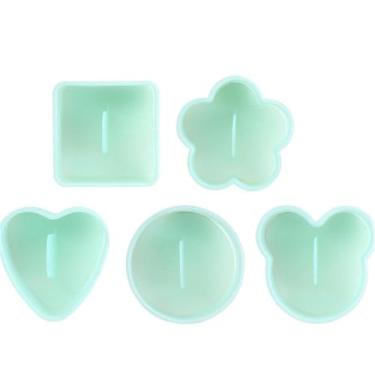 Imagem de Molde de bola de arroz, 5 peças, máquina de prensa Musubi clássica triangular para almoço bento e casa, faça você mesmo, antiaderente