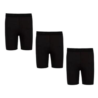 Imagem de Kit 3 Bermudas Térmicas Penalty X Masculino - Kappa, Preto, M